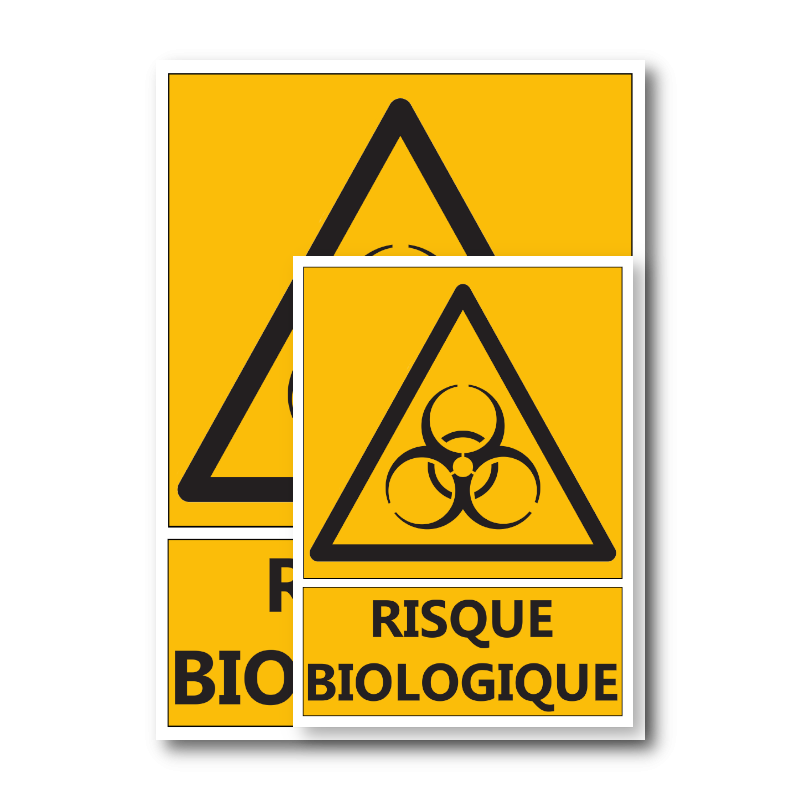 Panneau De Signalisation PVC Danger Risque Biologique