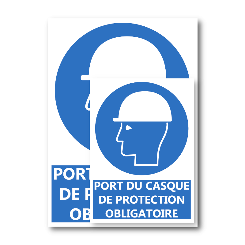 Signalisation Port du casque de protection obligatoire